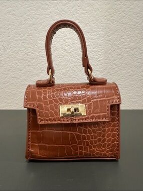 Brown mini purse